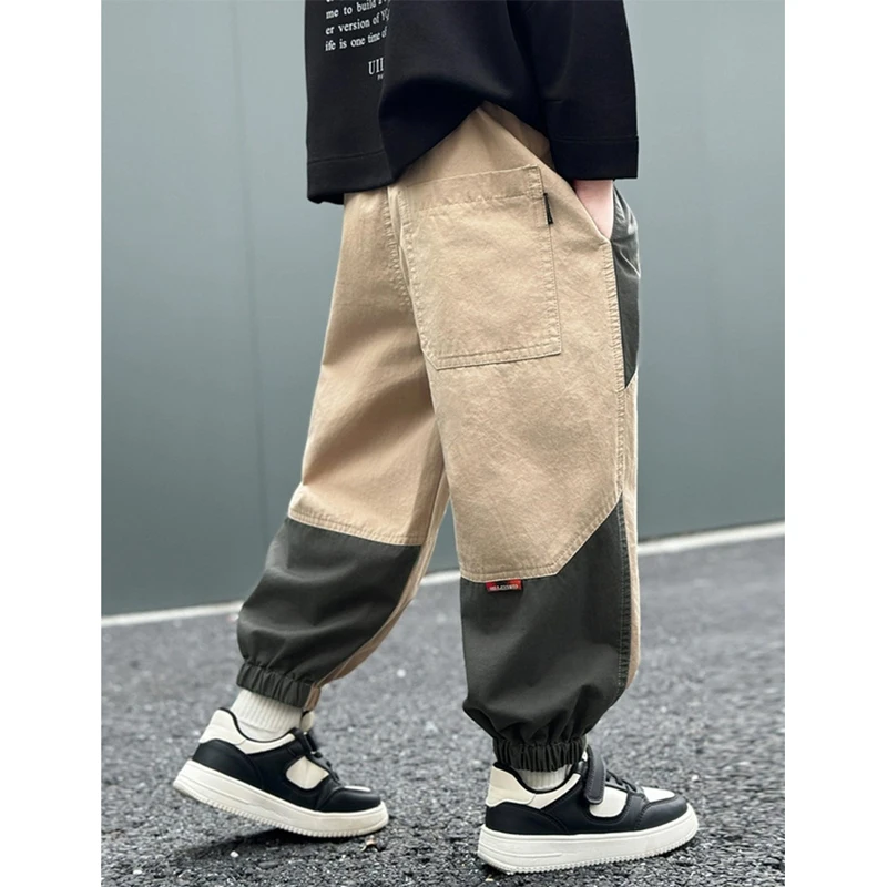 Boys Patchwork Cargo Pants 4