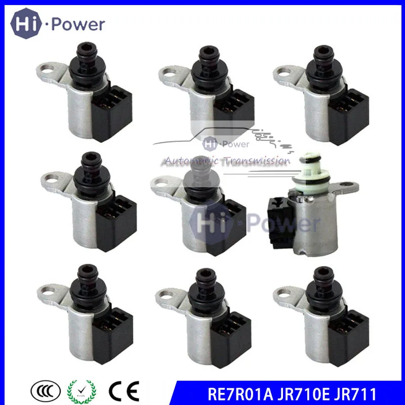 9 Pz Jr710E Jr711 Re7R01A Cvt Solenoide Di Trasmissione Testato Per Nissan Pathfinder/Titan/Infiniti Ex37/Fx50/G37/370Z