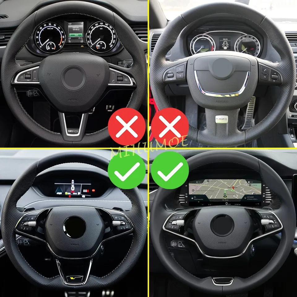 for Skoda Octavia A8 MK4 Karoq Kodiaq RS VRS ENYAQ IV Car Steering Wheel  Paddle Shifter Cover ABS Trim Accessories - AliExpress 34 ステアリング ホイール パドル シフター Compatible With Skoda For Scala For Karoq For