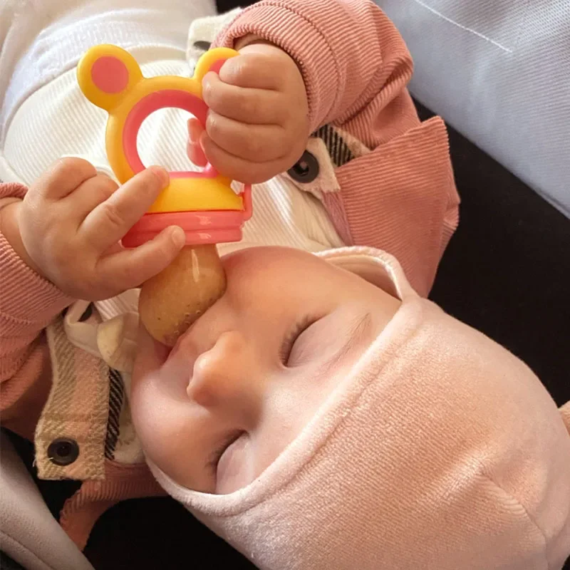 Baby Feeder Silicone Fresh Food Nibbler Kids Boy Girl Bear Ear Fruit Feeding Safe Infant Baby Supplies Nipple Soother Bottles 6