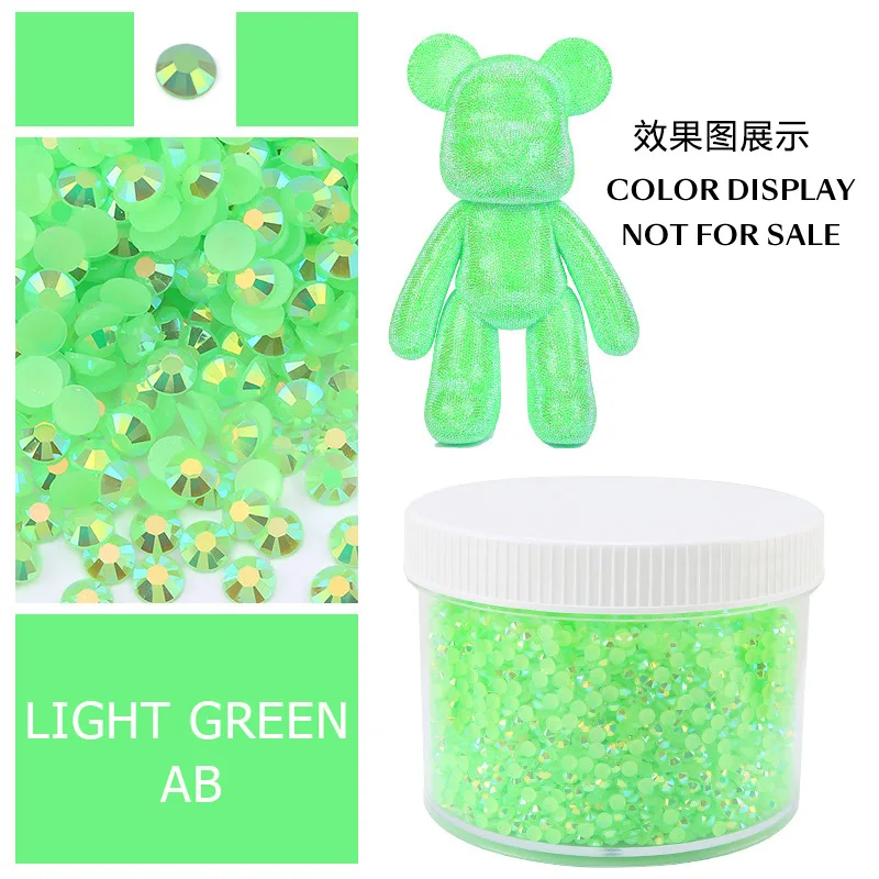 Large Box of Assorted Jelly AB Resin Non-Hot Fix Flat Back Rhinestones