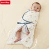INSULAR Infant Swaddle Blankets Newborn Anti-startle Wrap Cloth Cartoon Kids Thin Cotton Sacks 100% Cotton Multi-functional 2