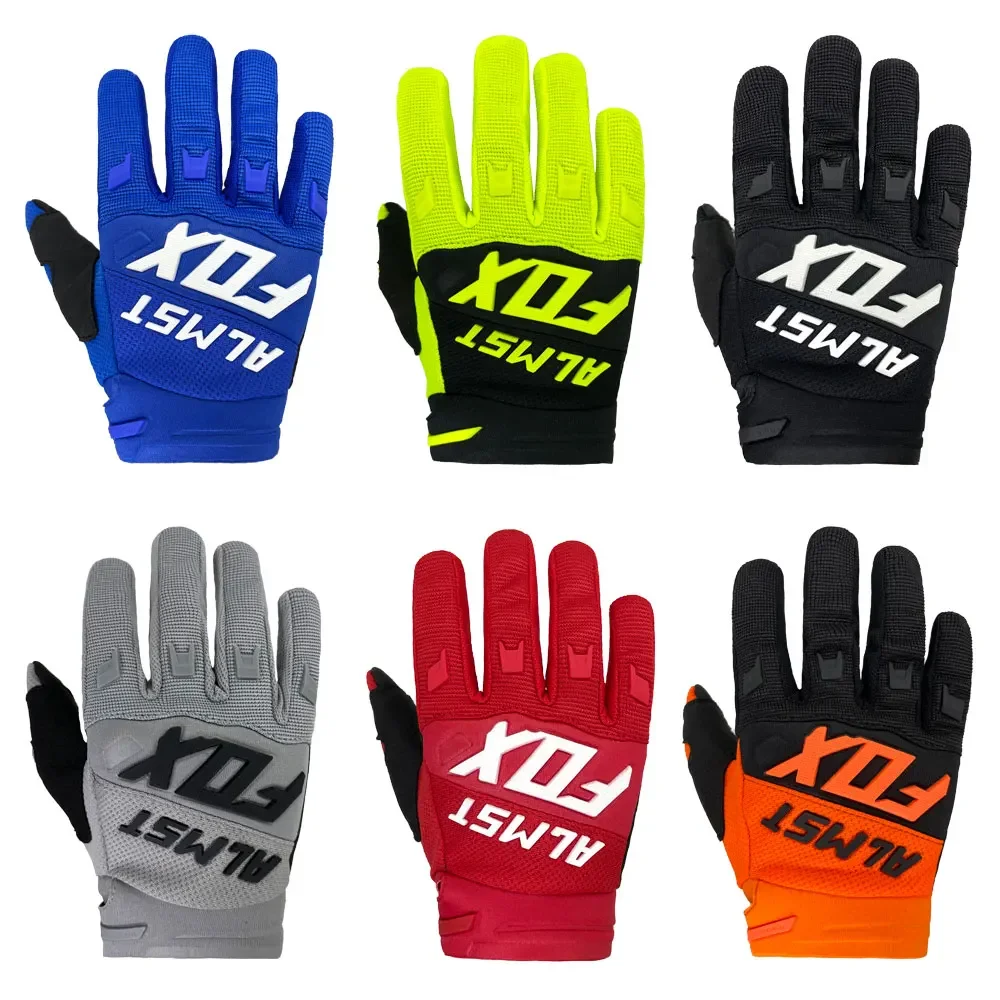 Age 6-12 Years Old Kids Full Finger MX Defend Riding Bicycle Gloves Racing Motocross Guantes Mountain Motorcycle Children Gloves