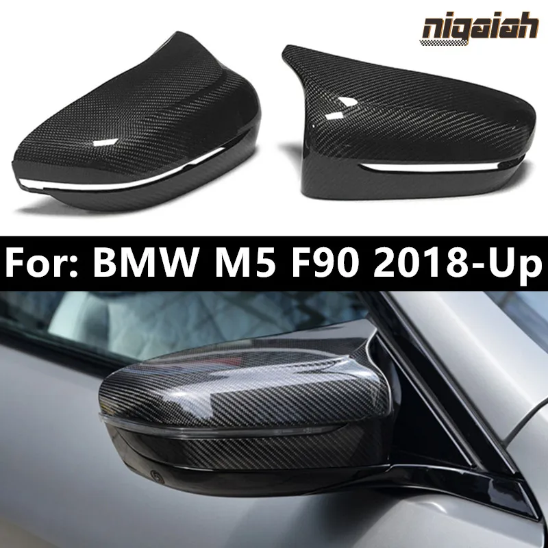 

Зеркало из настоящего углеродного волокна для BMW M5 2018 2019 2020, боковая дверь из углеродного волокна, замена зеркальных крышек левого руля