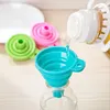 Household Telescopic Funnel Kitchen Packaging High Temperature Resistant Funnel Mini Folding Funnel Kitchen Tools 4 Colors 1 Pac 2