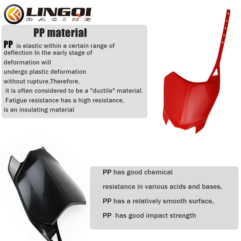 Motorcycle CRF110 Front Number Plate PP Plastic Fender Mudguard Cover For CRF 110 2013 Dirt Pit Bike Accessories