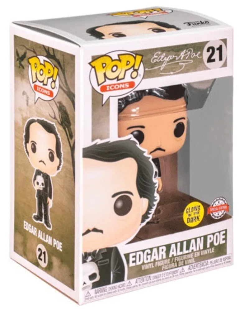 Funko Pop Edgar Allan Poe Glows Special 