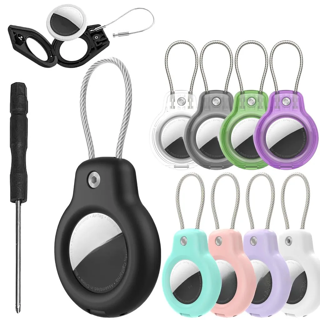 Gitfos Keychain Holder For Luggage, Backpack, Pets & Keys - Durable Multi-Use Clip-On Tag