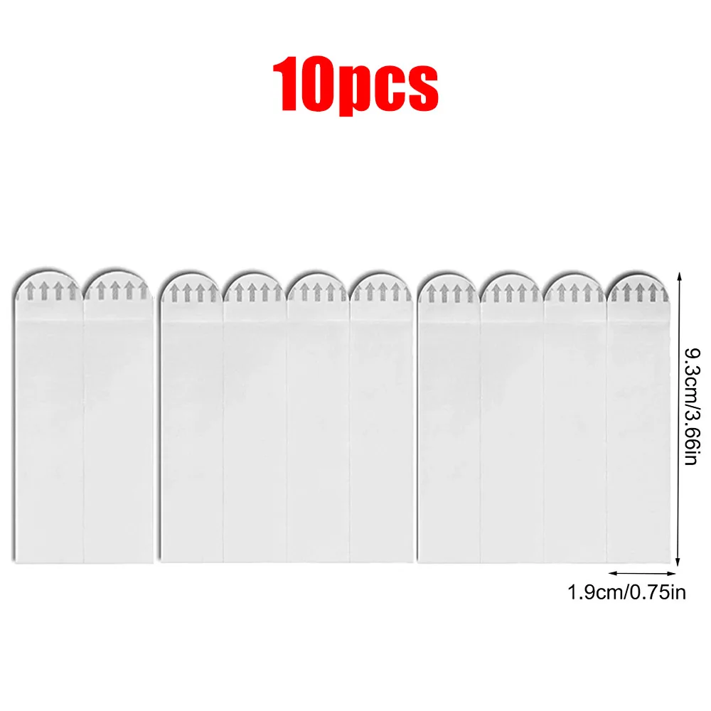 Versatile Double-Sided Adhesive Strips for Wall Hanging - Damage-Free, Waterproof, Self-Adhesive Hooks (10/20 Pack)