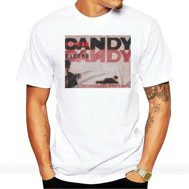 The Jesus And Mary Chain 'Psichocandy' T-Shirt Summer Novità Cartoon T Shirt Fashion T-Shirt Uomo Cotton Brand Teeshirt