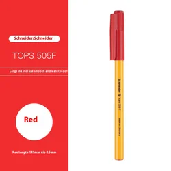 Schneider Imported German Ballpoint Pen - Ultra Smooth Steel Nib in Black, Red, and Blue Ink (Red pen 1pcs)