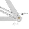 1 Pc Stainless Steel Protractor Corner Angle Finder Ceiling Artifact Tool Square Protractor Carpentry Building Measuring Tools 5