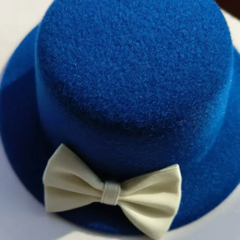 Yumeno Kyusaku Cosplay Hat Blue small object top clip flat hat lolita small top hat clip headdress