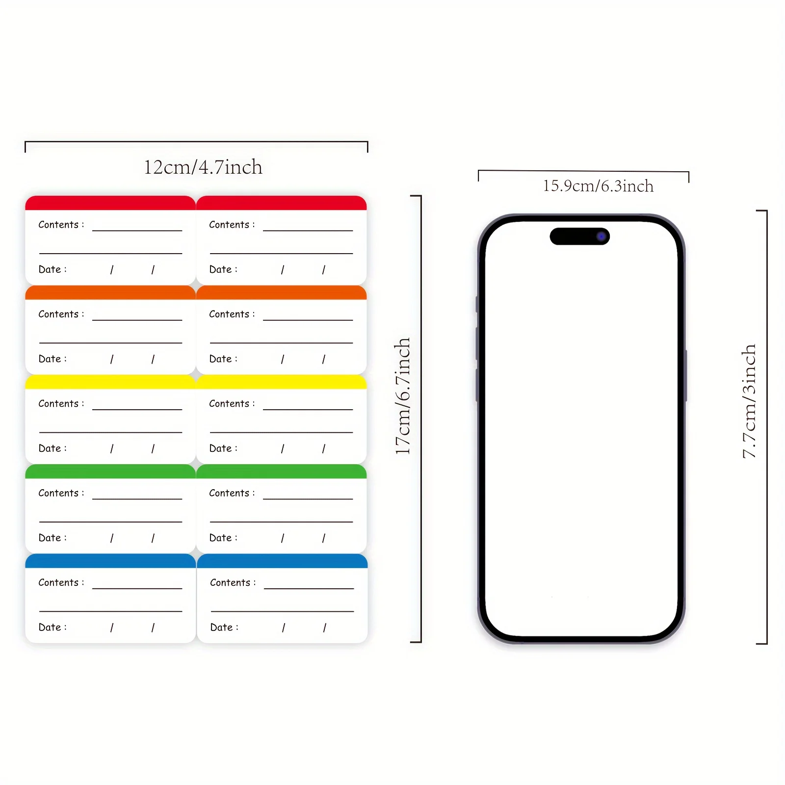 Label Stickers 100pcs Colorful Removable Freezer & Food Storage Labels ENERGY STAR Qualified Perfect For Kitchen Organization