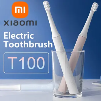 샤오미 미지아 T100 소닉 전동 칫솔, Mi 스마트 방수 칫솔, IPX7 충전식 USB, 치아 미백