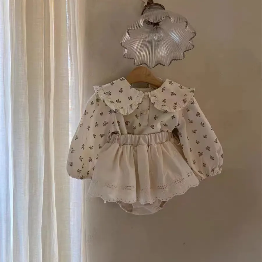Baby Trousers Baby Cotton Bloomers Girls Sweet Large PP Pants 0-24M Newborn Baby Lace Shorts Skirt Infant Cute Hollow Out Flower Breeches