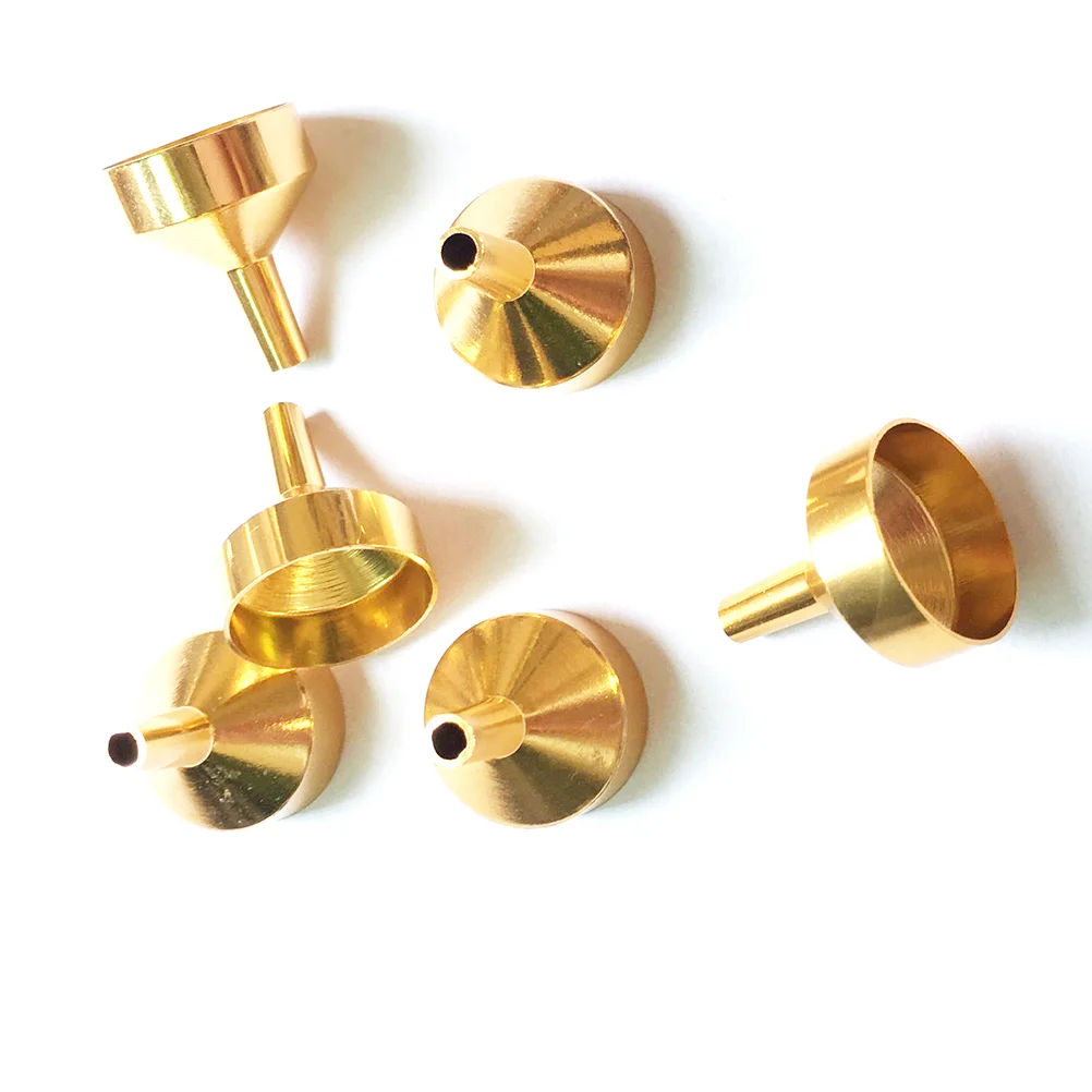 

Mini Funnel Stainless Steel Canning Funnel 5Pcs Small Gold Metal Funnels Stainless Steel Mini Funnels Bottle Liquid