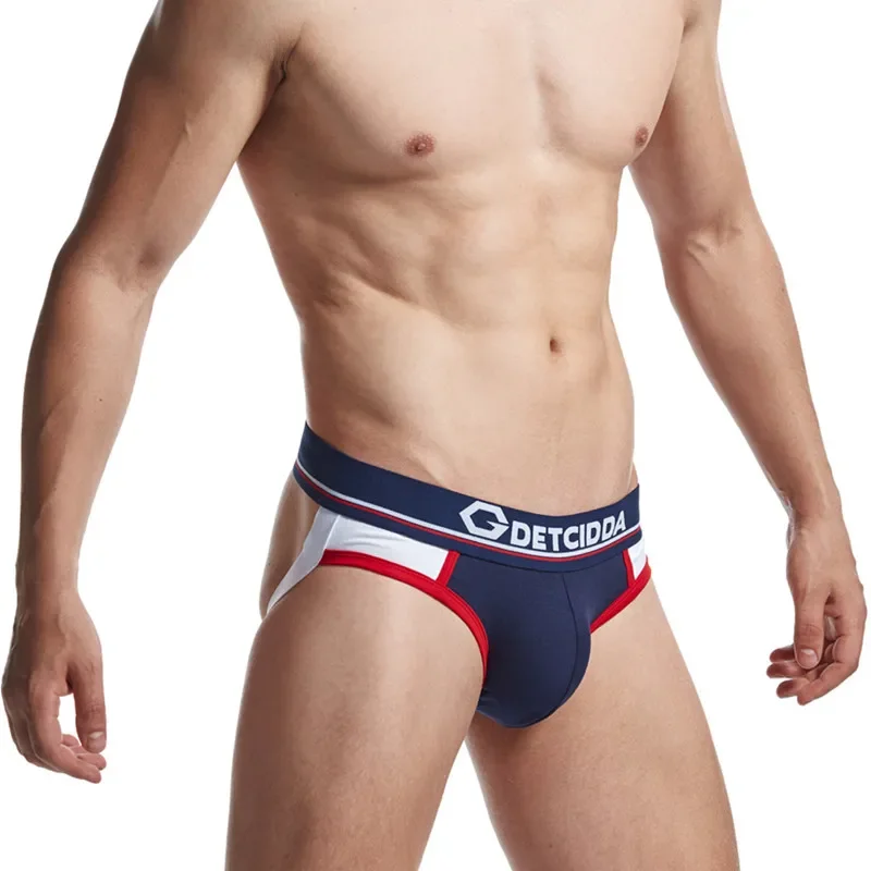Sexy Mens Underwear Jockstraps Athletic Supporter Cotton Sexy Jocks Bikini G-strings Thong Cuecas Male Panties Briefs Gay Penis male underwear male lingerie