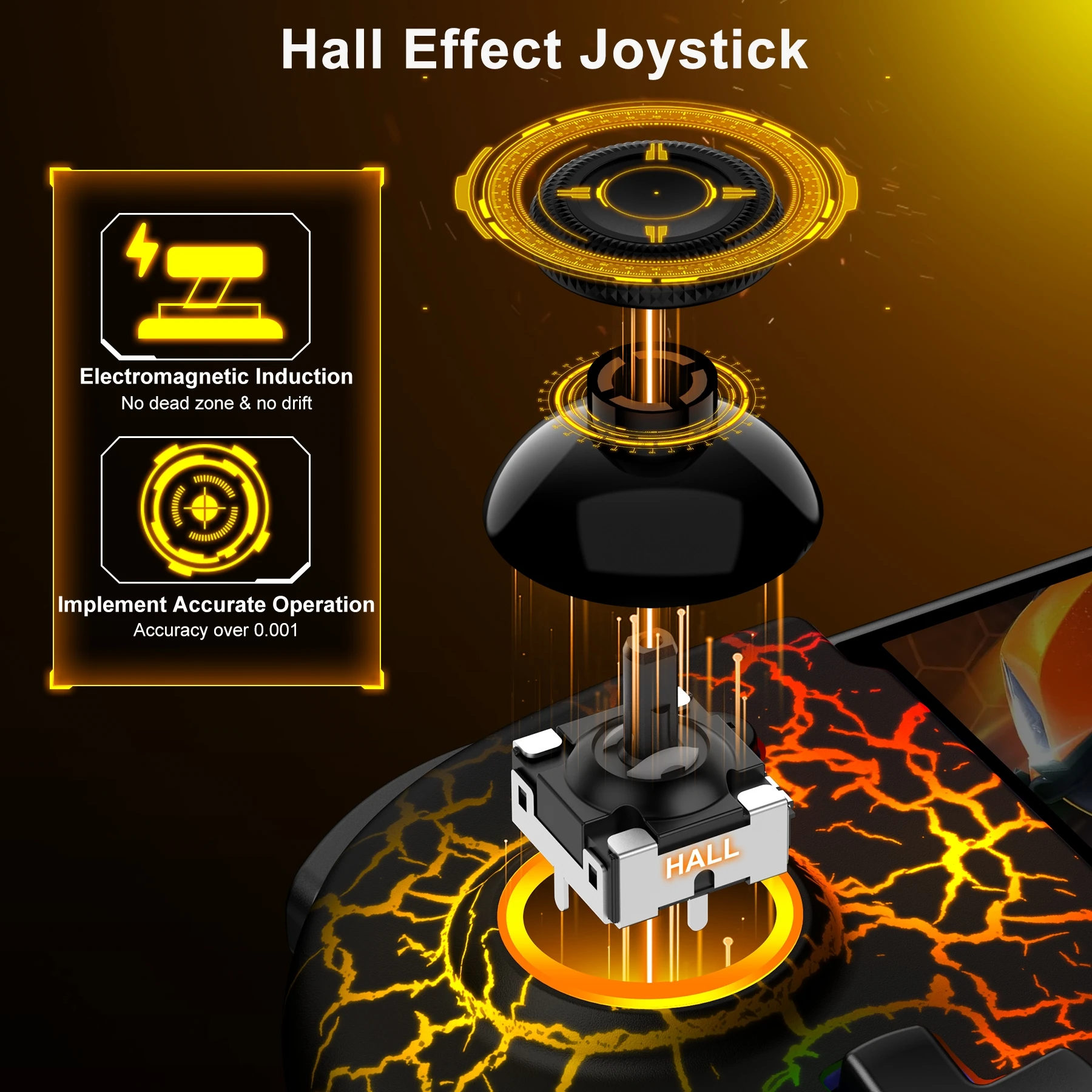 Nintendo Switch - じょん Amazon.com: KICKDOT Switch Controller with Hall Joystick for