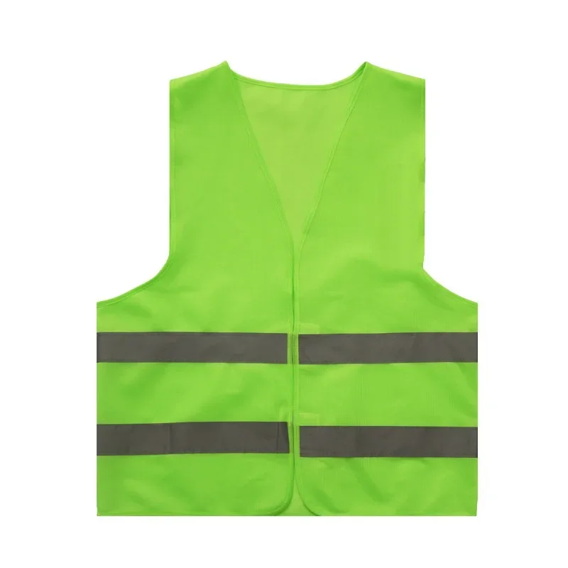 Reflective Strip Vest Car Emergency Fluorescent High Visibility Safety Vest Motorcycle Jackets Reflective Clothing Hi-Vis 1 Pcs