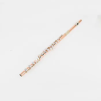 High Muramats 17-Key Open Hole Phosphor Bronze Flute C Key Professional Transverse Concert Musical Instrument