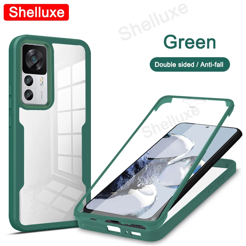 360 Full Body Clear Case Shelluxe Silicone Double-Sided Cover