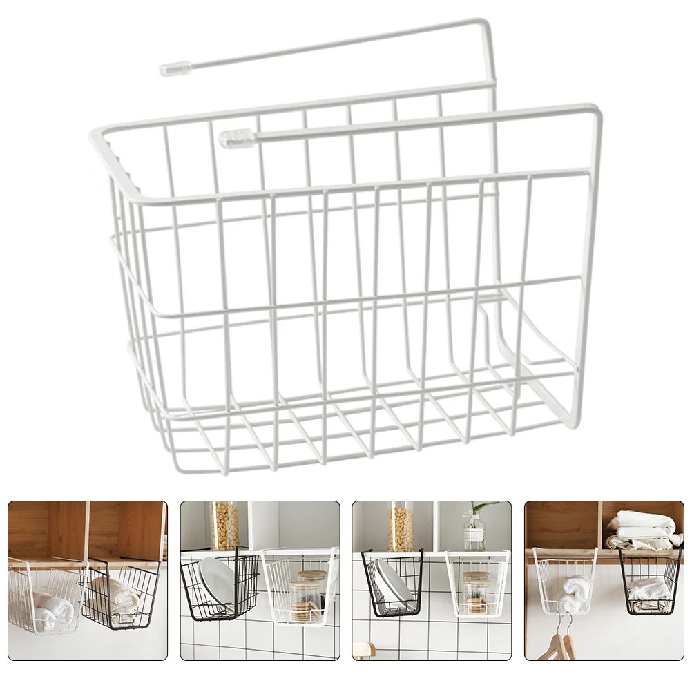

1Pc Under Shelf Wire Basket- Organization Baskets- for Laundry Room Bedroom Kitchen- White