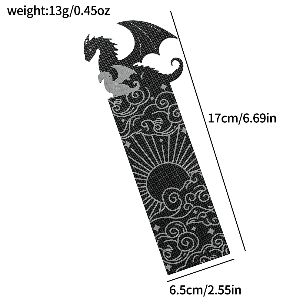 Black Dragon Acrylic Bookmarks Gift Set