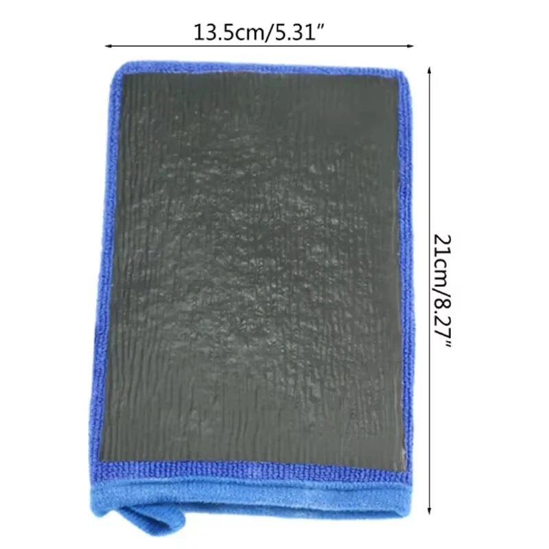 Car Wash Clay Gloves Fine Grade Magic Clay Mitt One Side Bar One Side Microfiber Car Detailing Tool before Polishing