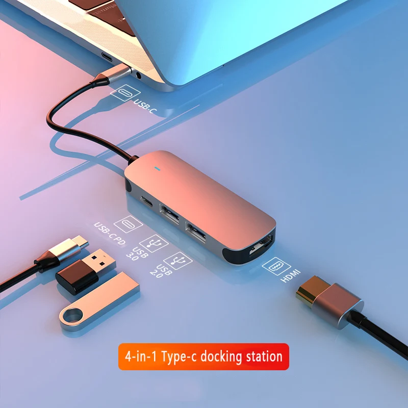 

USB C HUB 3.0 Type C 3.1 4 Port Multi Splitter Adapter OTG For Lenovo Xiaomi Macbook Pro 13 15 Air Pro PC Computer Accessories