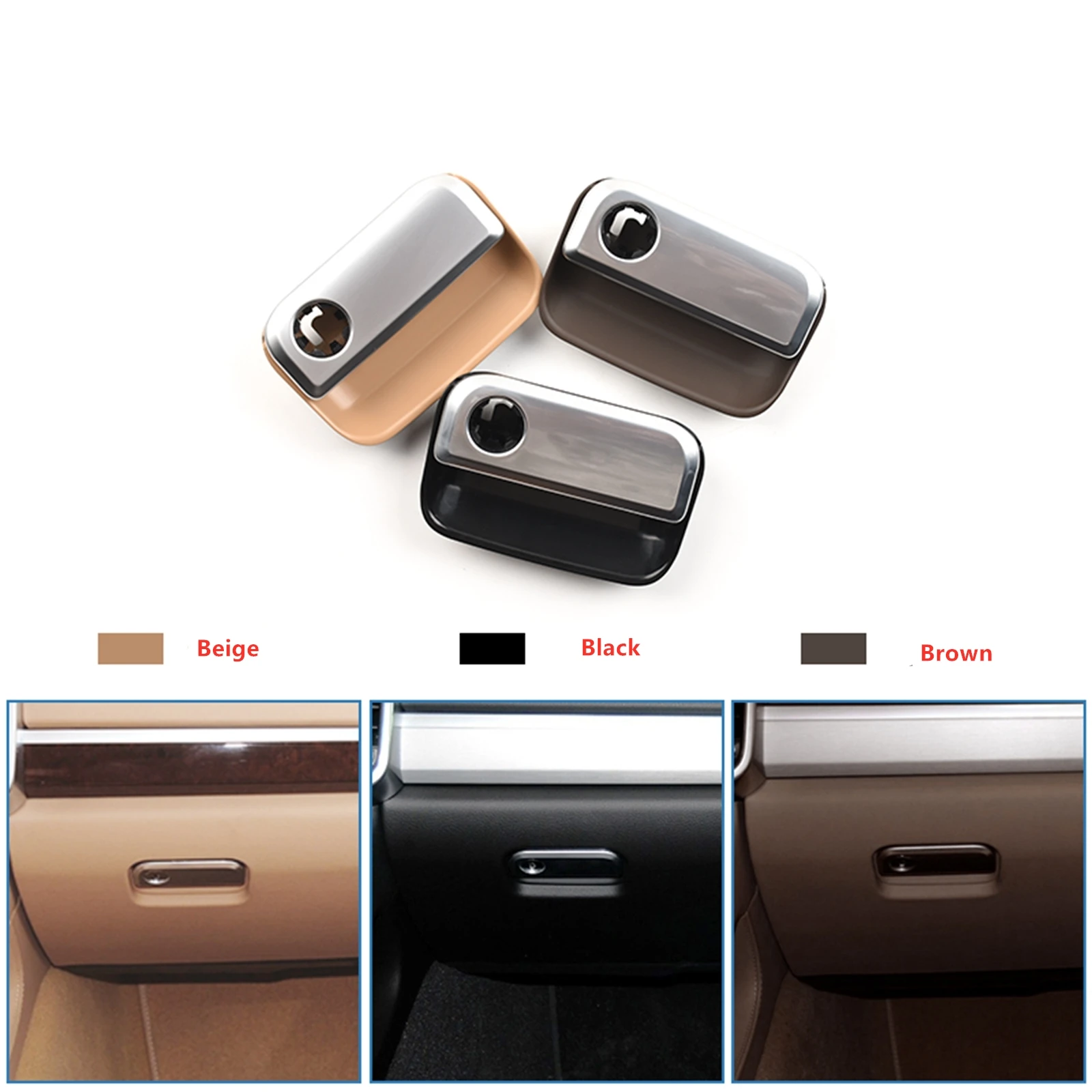 

Car Inner Glove Box Pull Handle Cover Front Interior Storage Case Hand Replacement Knob For Porsche Cayenne 2010-2018
