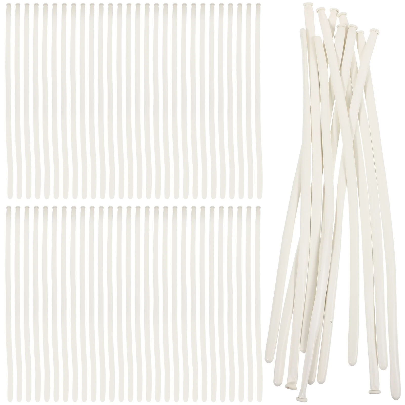 

Strip Balloon DIY Twisting White Emulsion Party Balloons Latex Long