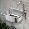 1.1mm Best Thickened Sink 304 Stainless Steel Kitchen Single Large Slot Set 1