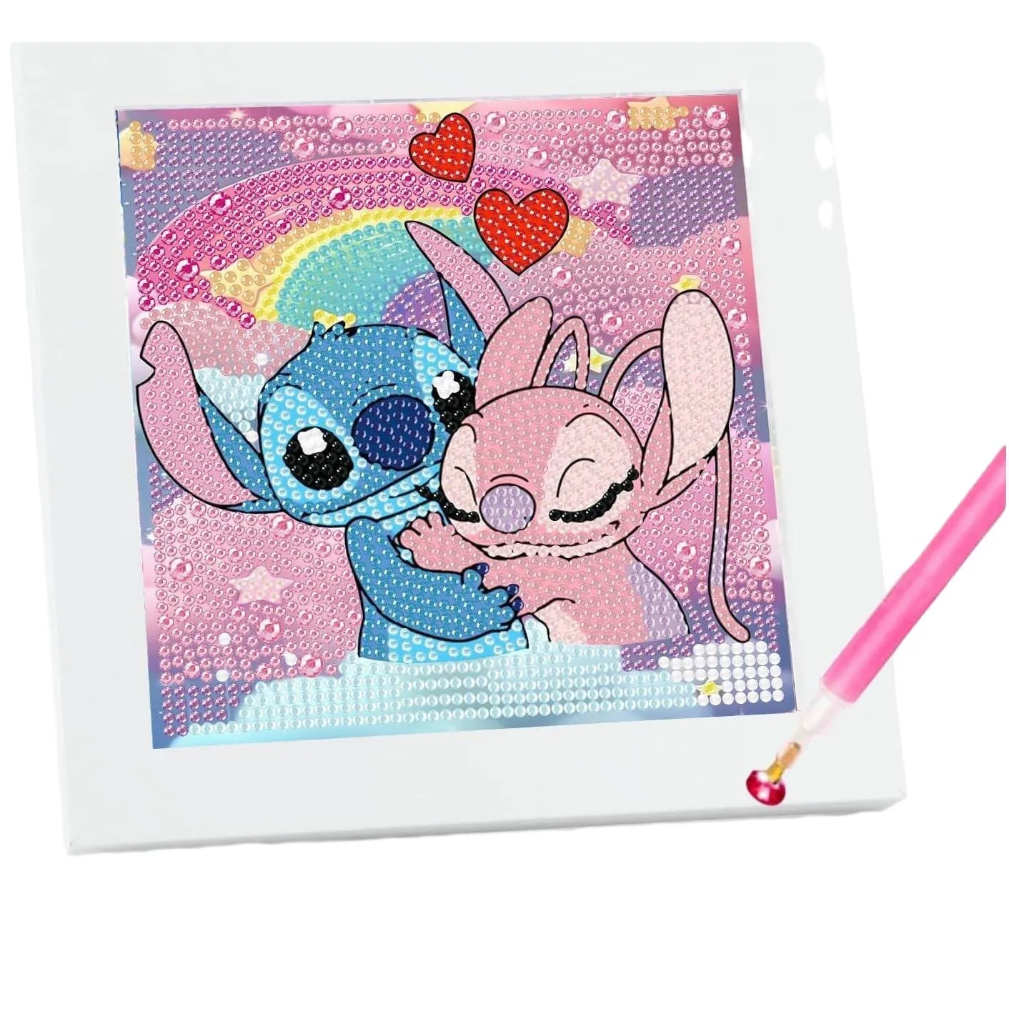Diamond Painting 18*18cm 5D Cartoon Diamond Painting Stitch Sticking Full Drills Embroider Room Decoration Handiwork Semi-finished products
