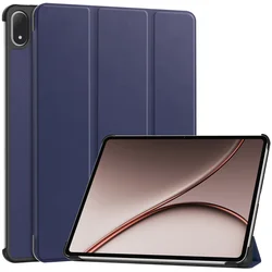 Premium Trifold Magnetic Leather Stand Case - 13.2 Inch Tablet Cover for OPPO Pad 5 Pro 13.2 (Dark blue)