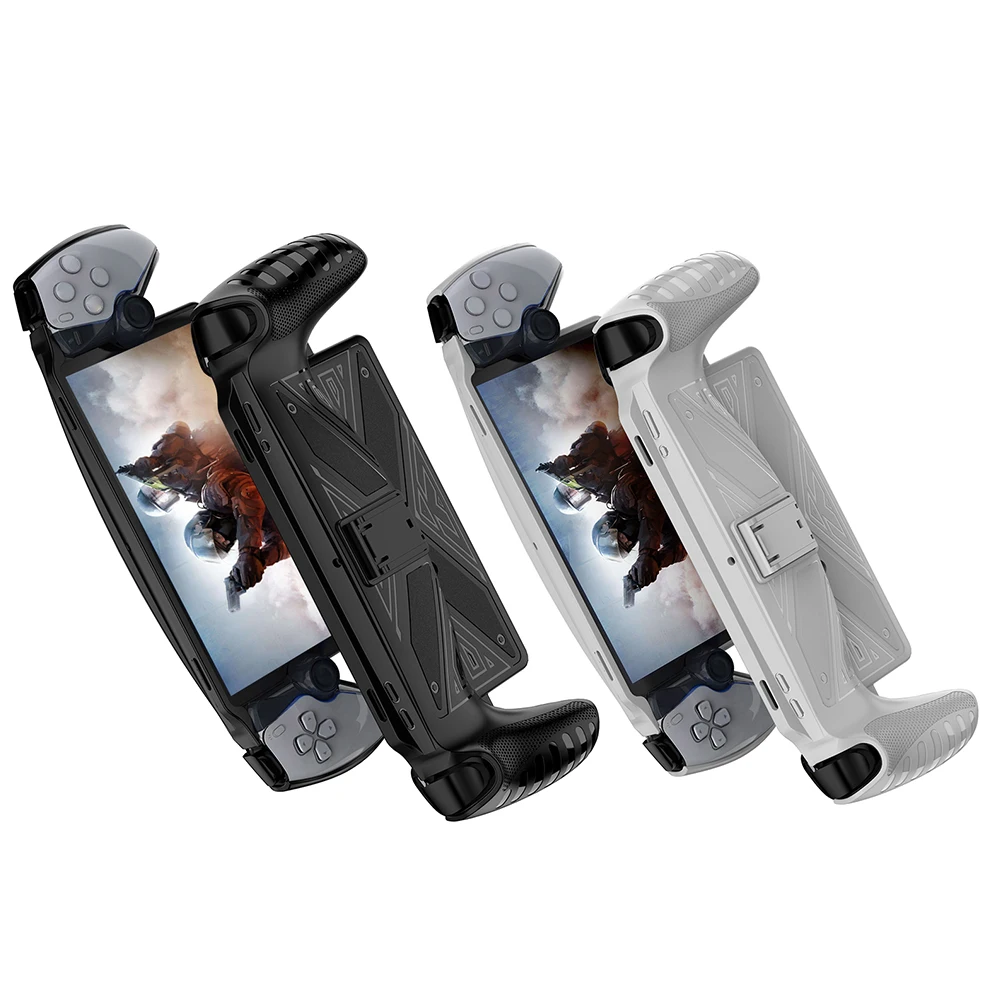 Custodia protettiva in TPU per PS Portal con supporto, cover antigraffio per console di gioco, custodia con impugnatura per accessori PS5 - immagine 3