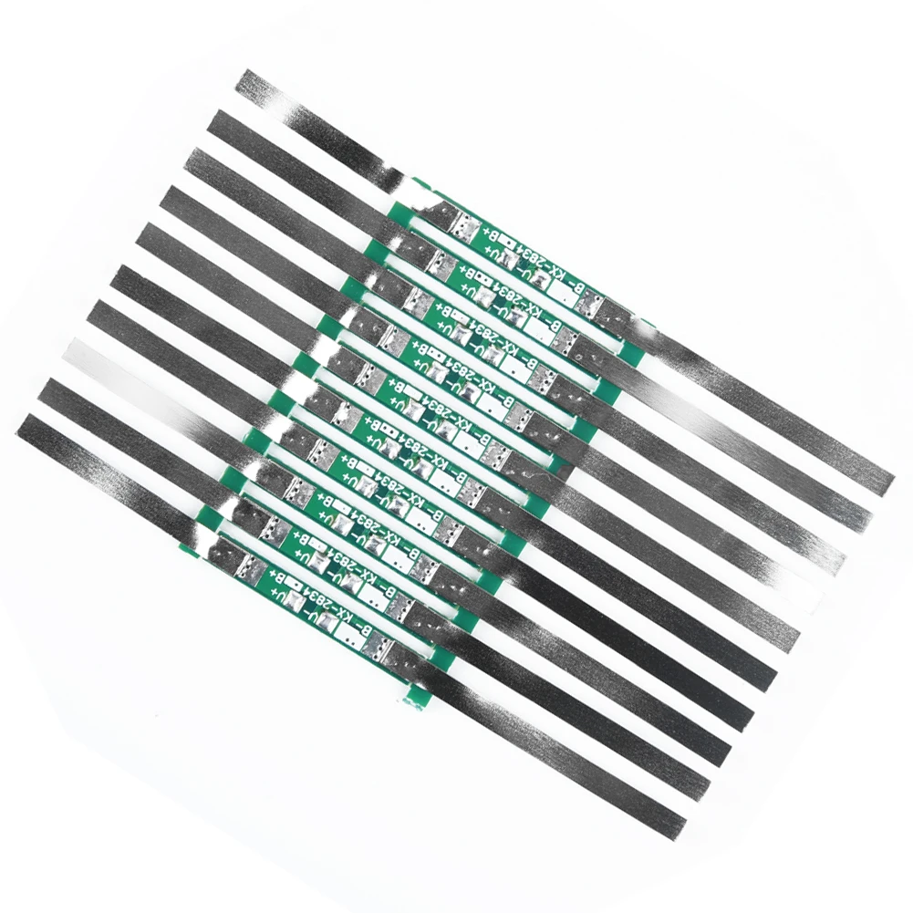 

10pcs 3A Protection Board Low Power Consumption For 3.7V 18650 Li-Ion Lithium Battery With Solder Be JB 28*3mm Professional Tool