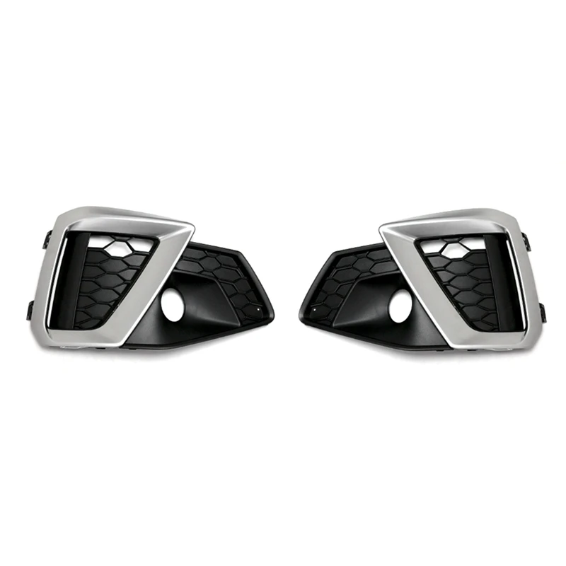 

AU05 -Car Front Bumper Grille Fog Lamp Light Cover Grille For A4 A4L 2020-2021 Sport