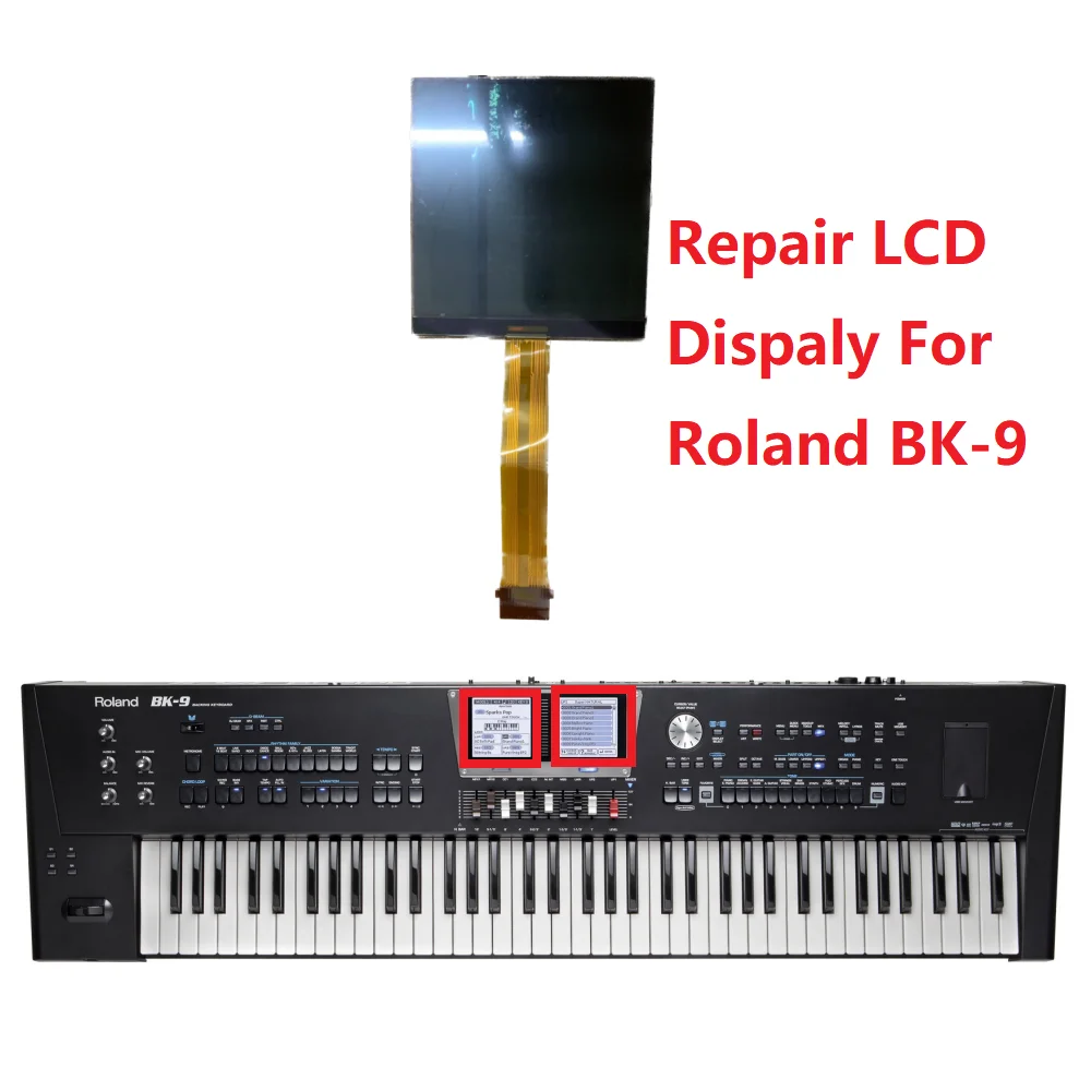

Original LCD Dispaly For Roland BK9 BK-9 76-key Matrix Screen Repair（No backlight）