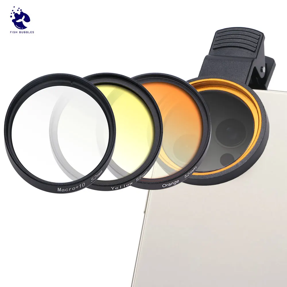 Aquarium Coral lenses 52mm Fish Tank Marine Salt water Sea Water Coral Reef Iphone Camera Filters Macro Aquatic Terrarium aquarium camera filters
