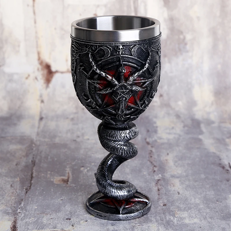 Фото Бокал для вина Baphomet из нержавеющей стали, 200 мл №1