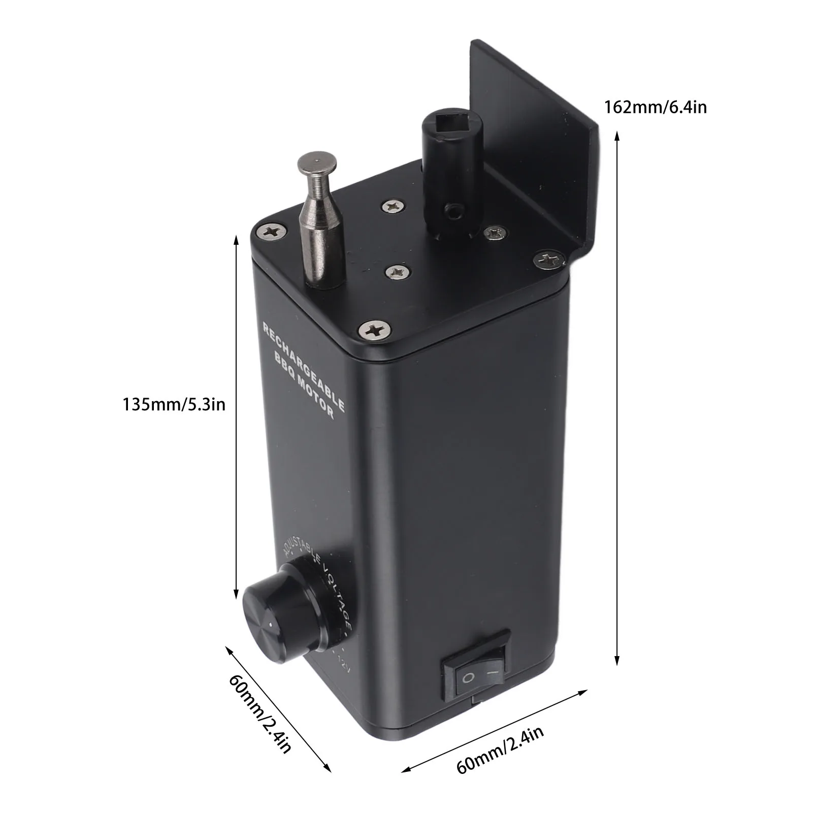 Rotisserie Grill Motor Heat Resistant Waterproof Switch 10W Adjustable Speed Rotisserie Motor Replacement for Outdoor Barbecue