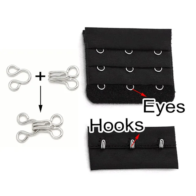 6 Ganci Per Sospensione Metallici - Con Cursori E Bottoni No-Sew Per Fai Da Te - Foto 2