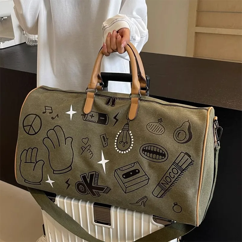 Oxford Travel Bag Handbags Large Capacity Carry On Luggage Bags Men Women Shoulder Outdoor Tote Weekend Waterproof Sport_voghion.com