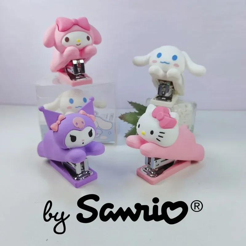 

Sanrio Hello Kitty Kuromi Cinnamoroll Packer Stapler Without Staples Office Supplies Student Stationery Anime Kawaii Wholesale