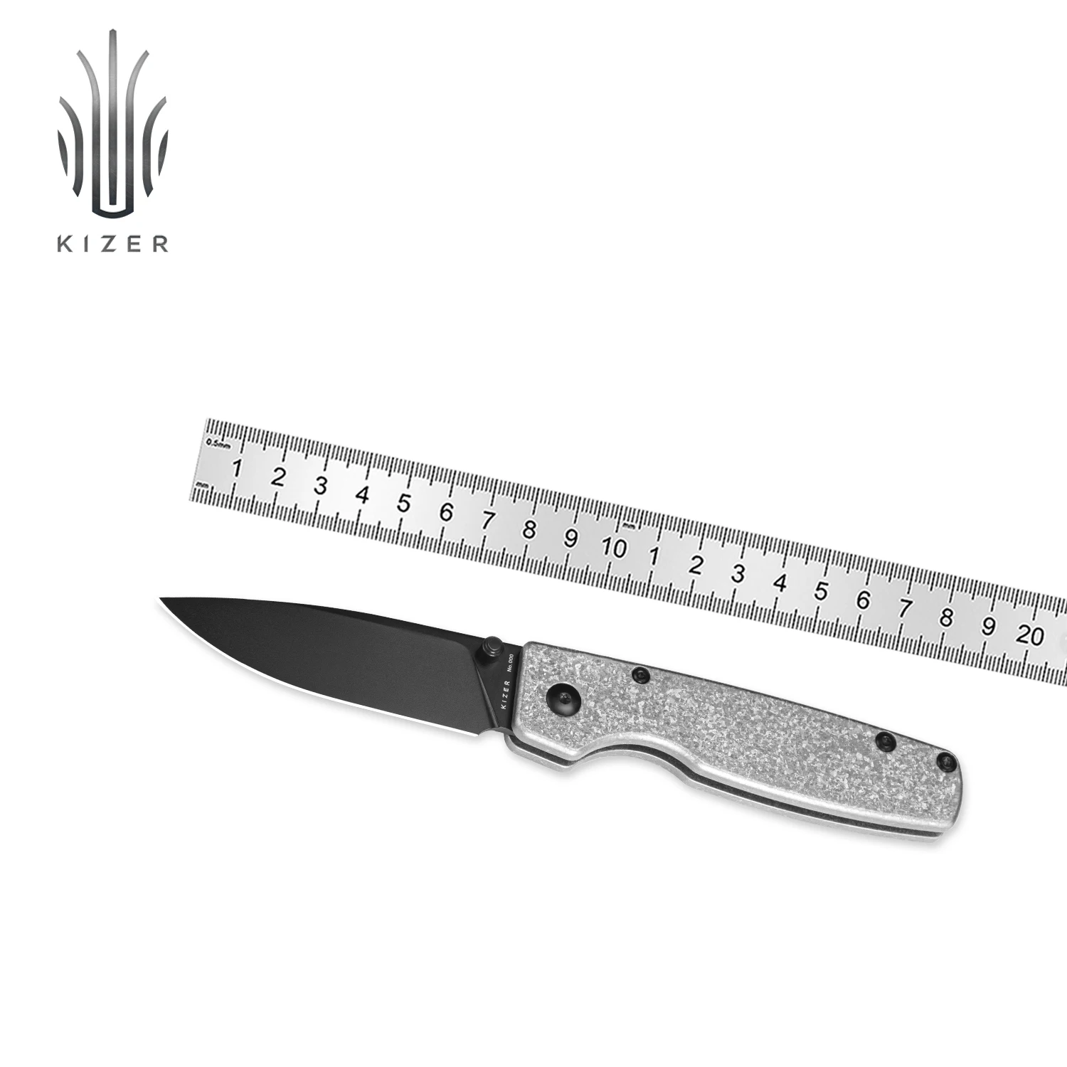 

Kizer Knife Pocket Original XL Ki4605A2 2023 Snowflakes Titanium Handle S35VN Steel Blade Outdoor Camping Knife