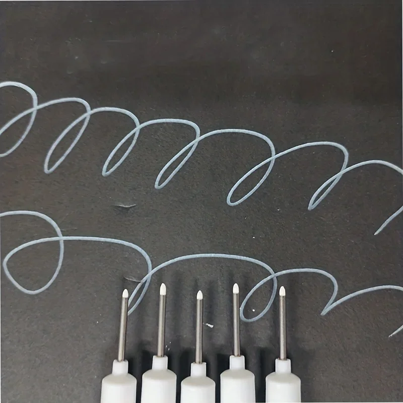 8pcs/set Deep Hole Long Head Markers Extended Nib 20MM  for Woodworking Metal Multi-functional Ceramic Tile Marking, Hardware 5