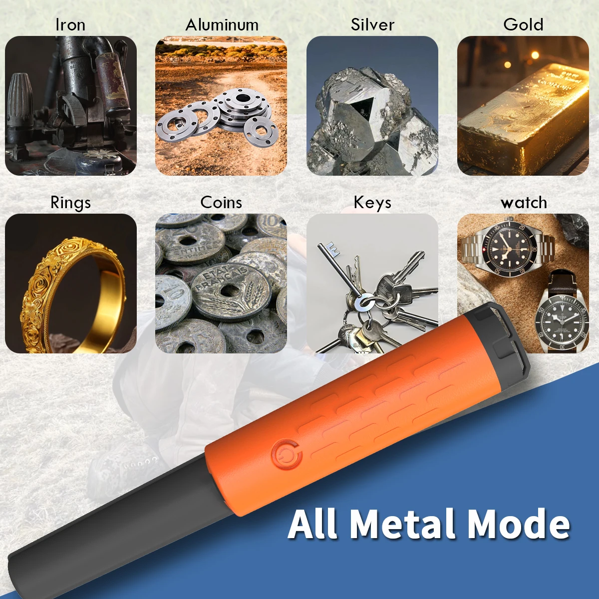 Handheld Metal Detector Metal Pinpointing Rod Detector  GT150 Waterproof IP68 Metal Gold Detector Tester 4
