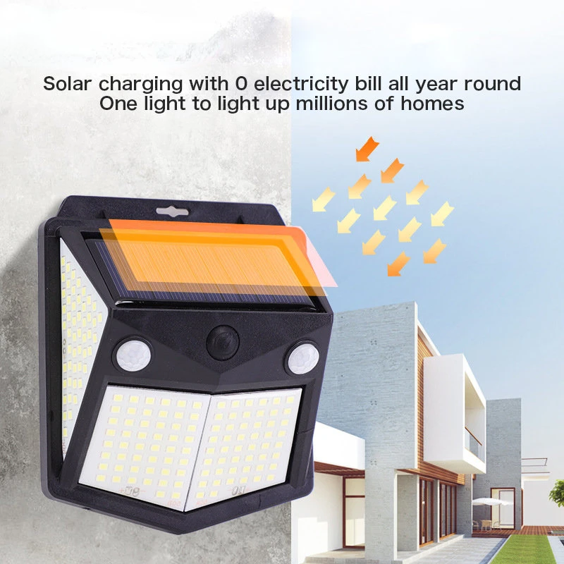 

LED Solar Wall Lights Outdoor Solar Lamp PIR Motion Sensor Solar Powered Sunlight Street Light for Garden Light