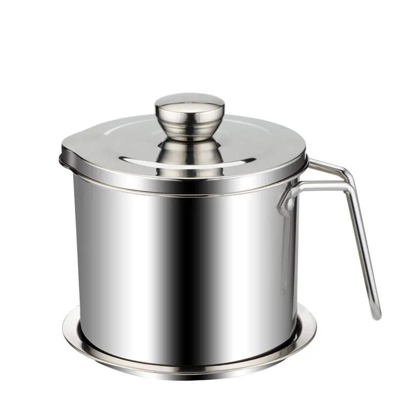 

304 Stainless Steel Oil Pot Large-capacity Oil Bottle Kitchen Supplies Oil Storage Tank Household Filter Oil Pouring Oil Tank
